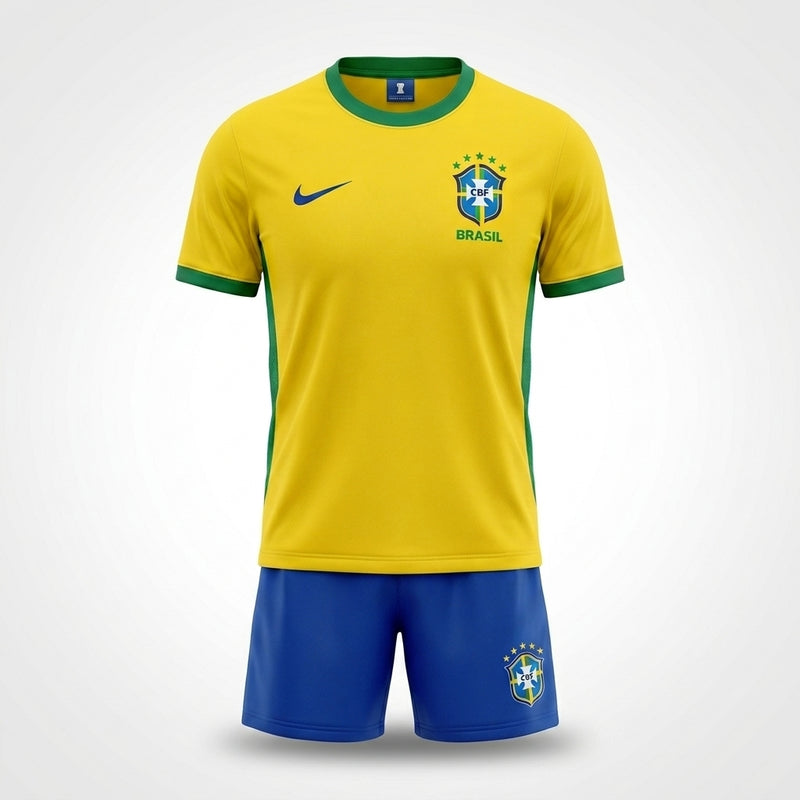 Conjunto Infantil Brasil 2026 - Amarela II