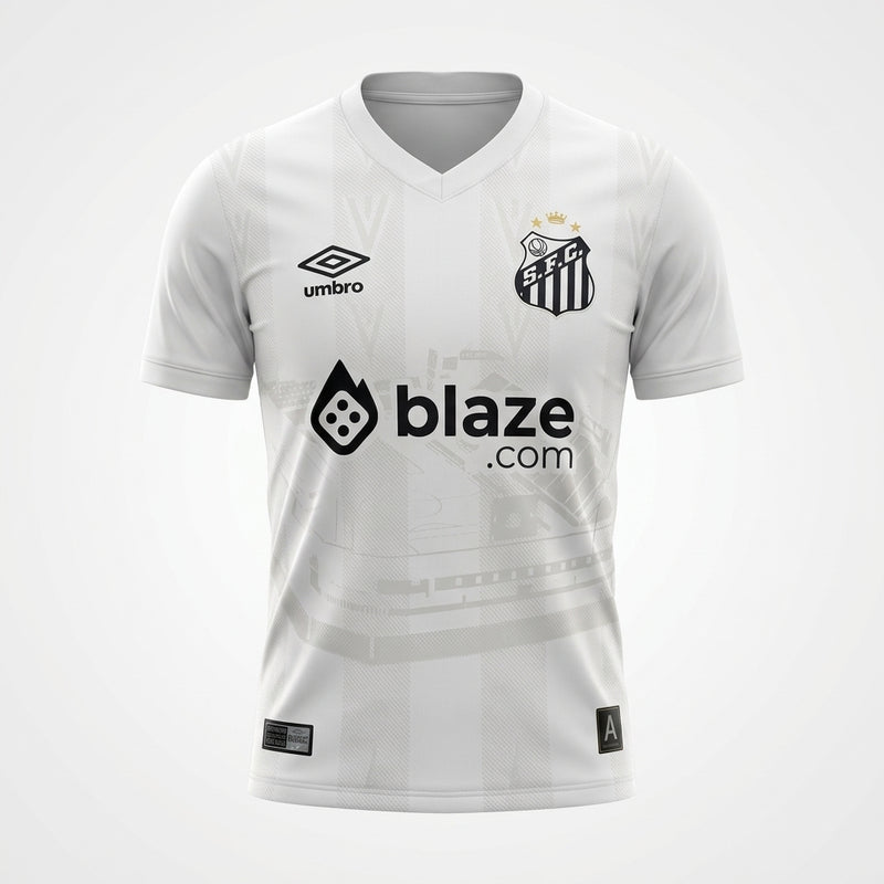 Camisa Santos 2025/26 Branca Blaze - Frente